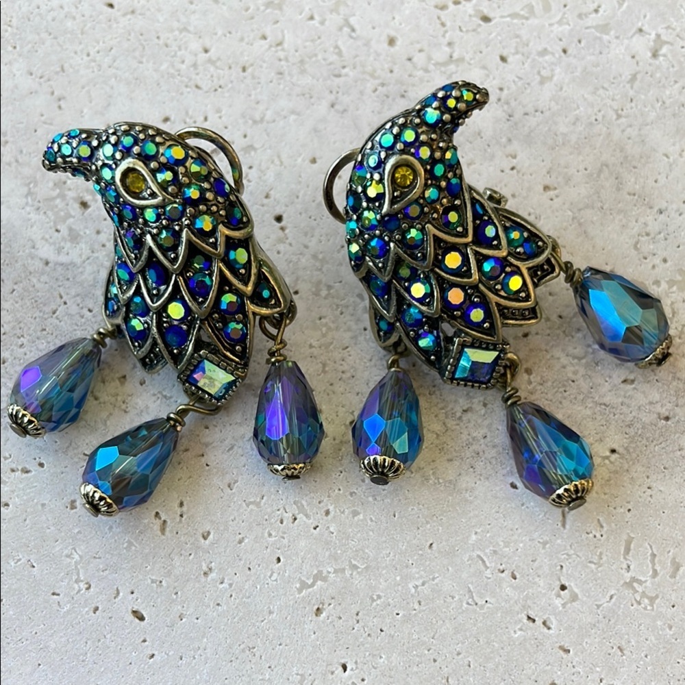 Heidi Daus Elegant Multicolor Dangle Earrings - image 1